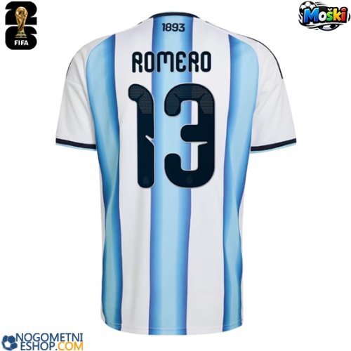 Moški Nogometni dresi Argentina Cristian Romero #13 Domači SP 2026 Kratek Rokav